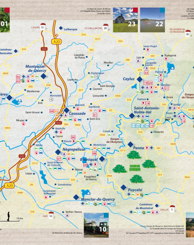Carte touristique