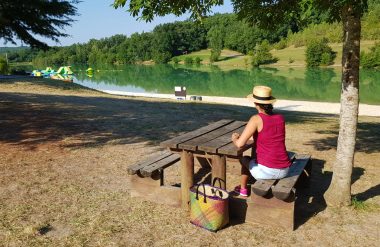 base de loisirs de Molières en Midi-Quercy, gorges de l'Aveyron