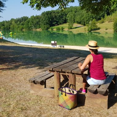 base de loisirs de Molières en Midi-Quercy, gorges de l'Aveyron