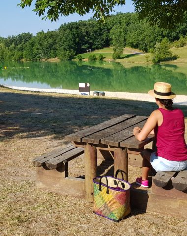 base de loisirs de Molières en Midi-Quercy, gorges de l'Aveyron