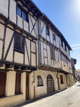 Les maisons en pan-de-bois de Montricoux