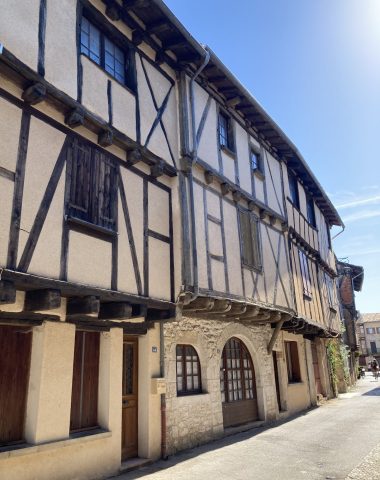 Les maisons en pan-de-bois de Montricoux